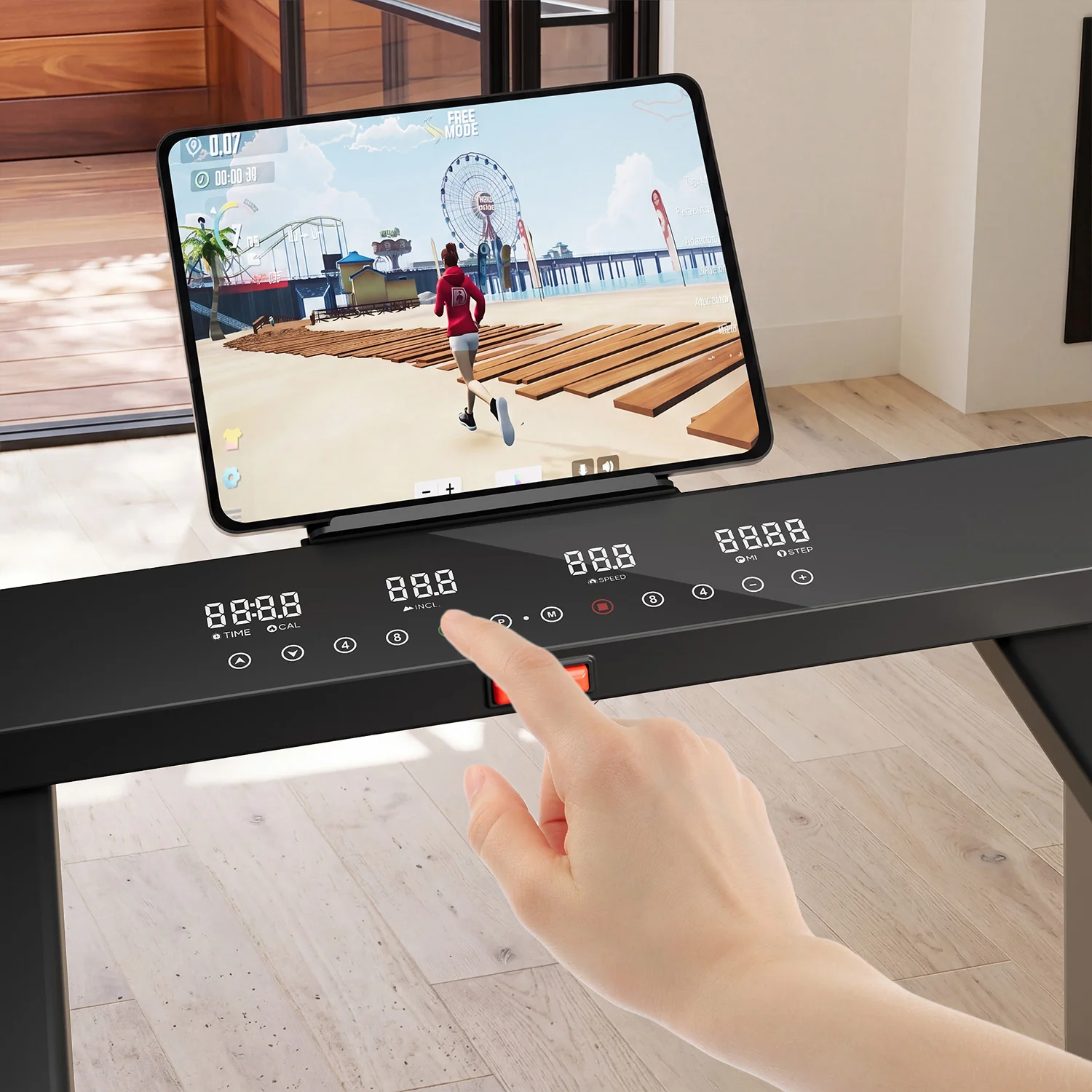DeerRun Z10 Pro Muse Type 2 in 1 Foldable Treadmill with Remote Control, 12% Auto Incline - Image 21