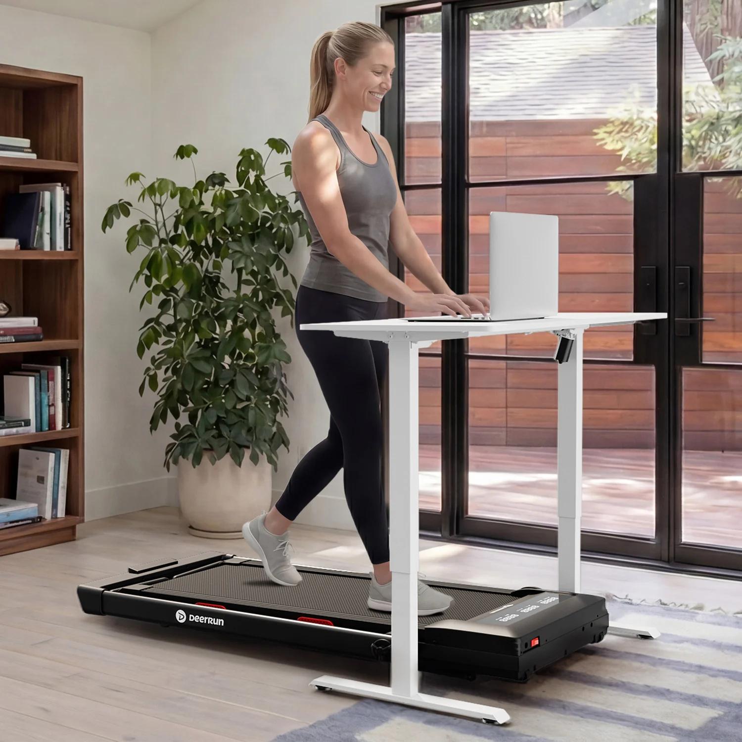 DeerRun Z10 Pro Muse Type 2 in 1 Foldable Treadmill with Remote Control, 12% Auto Incline - Image 4