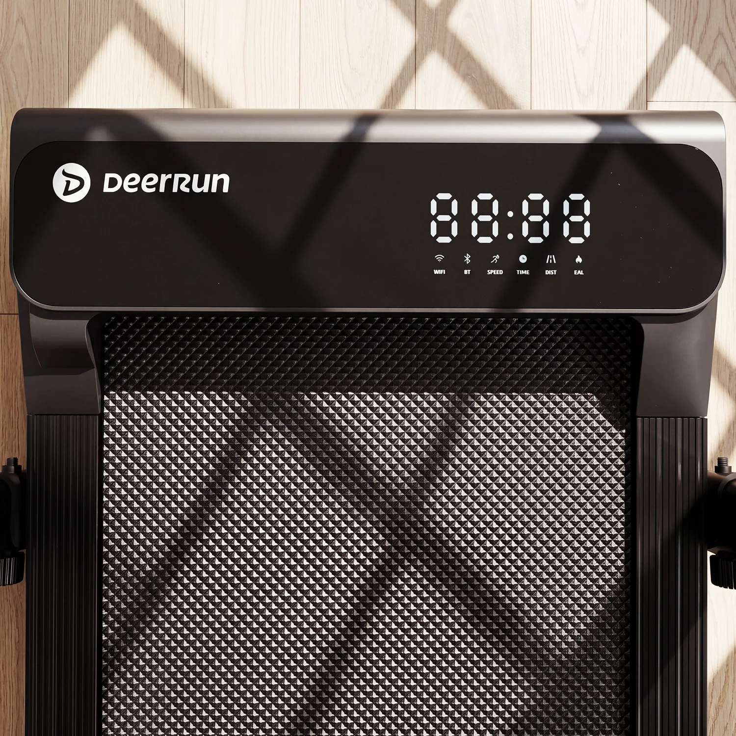 DeerRun A6 Plus Quiet 2-in-1 Foldable Treadmill for Home Walk, Run & Save Space -With 5% Incline, Handlebar & Full Display Screen - Image 17