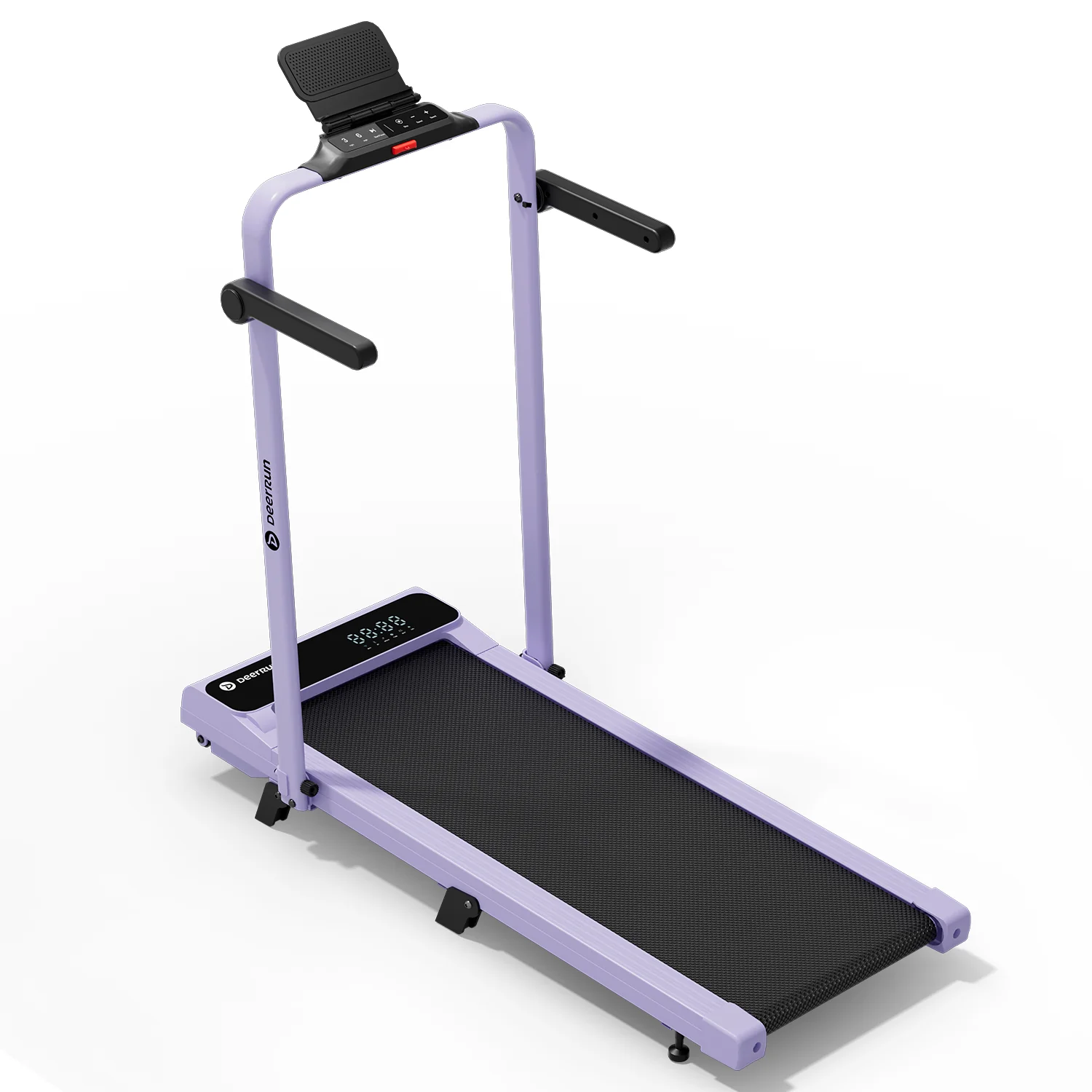 2026 New A6 Plus Handle 5% Incline 2 in 1 Foldable Treadmill with Whole Screen Upgraded Chip & NFC Support | 300 lbs, 7.5 mph, Purple - Image 22