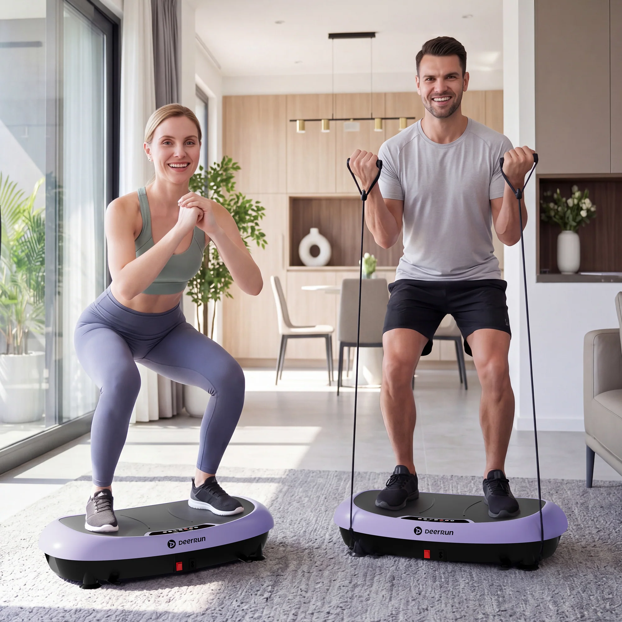 DeerRun® High-Power Full‑Body Vibration Plate Workout, 220lbs - Image 3