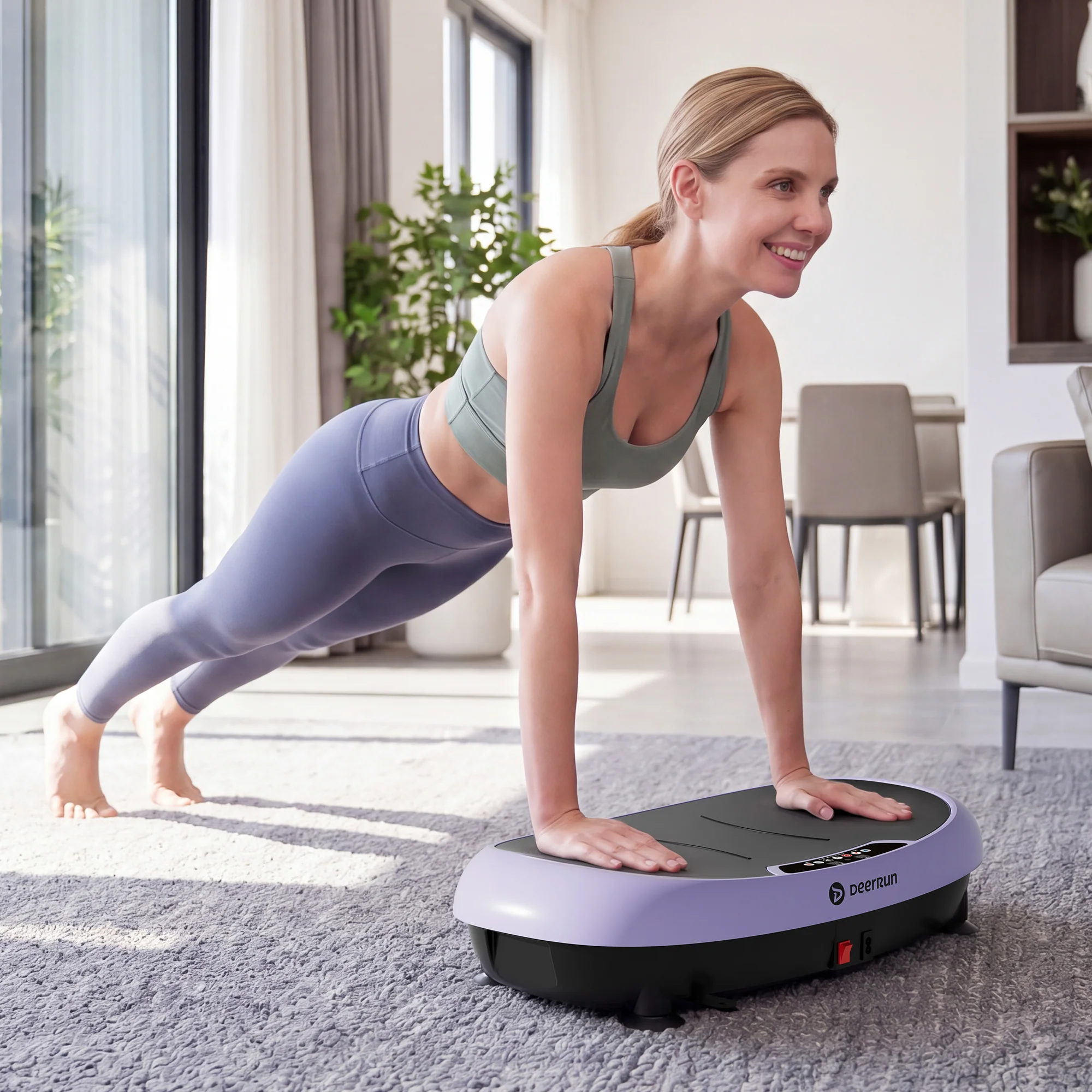 DeerRun® High-Power Full‑Body Vibration Plate Workout, 220lbs - Image 7