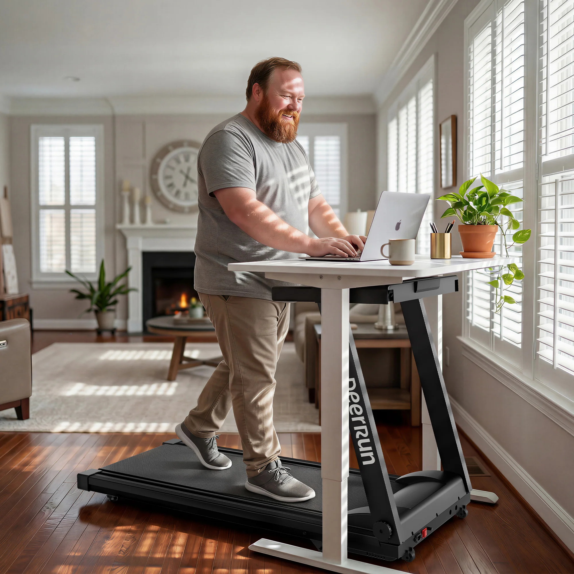 DeerRun All-New 2026 A1 Pro Move+ Smart Foldable Treadmill with 6% Incline & NFC | 350 lbs, 10 mph, Black - Image 18