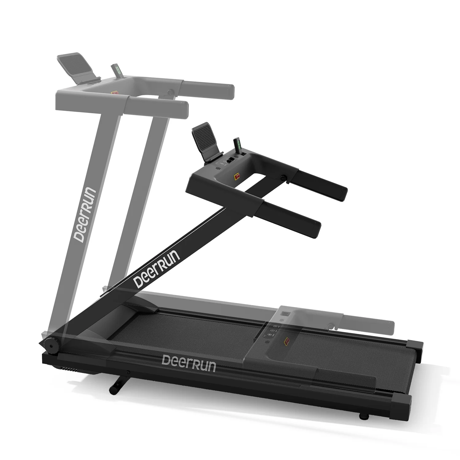 DeerRun All-New 2026 A1 Pro Move+ Smart Foldable Treadmill with 6% Incline & NFC | 350 lbs, 10 mph, Black - Image 19