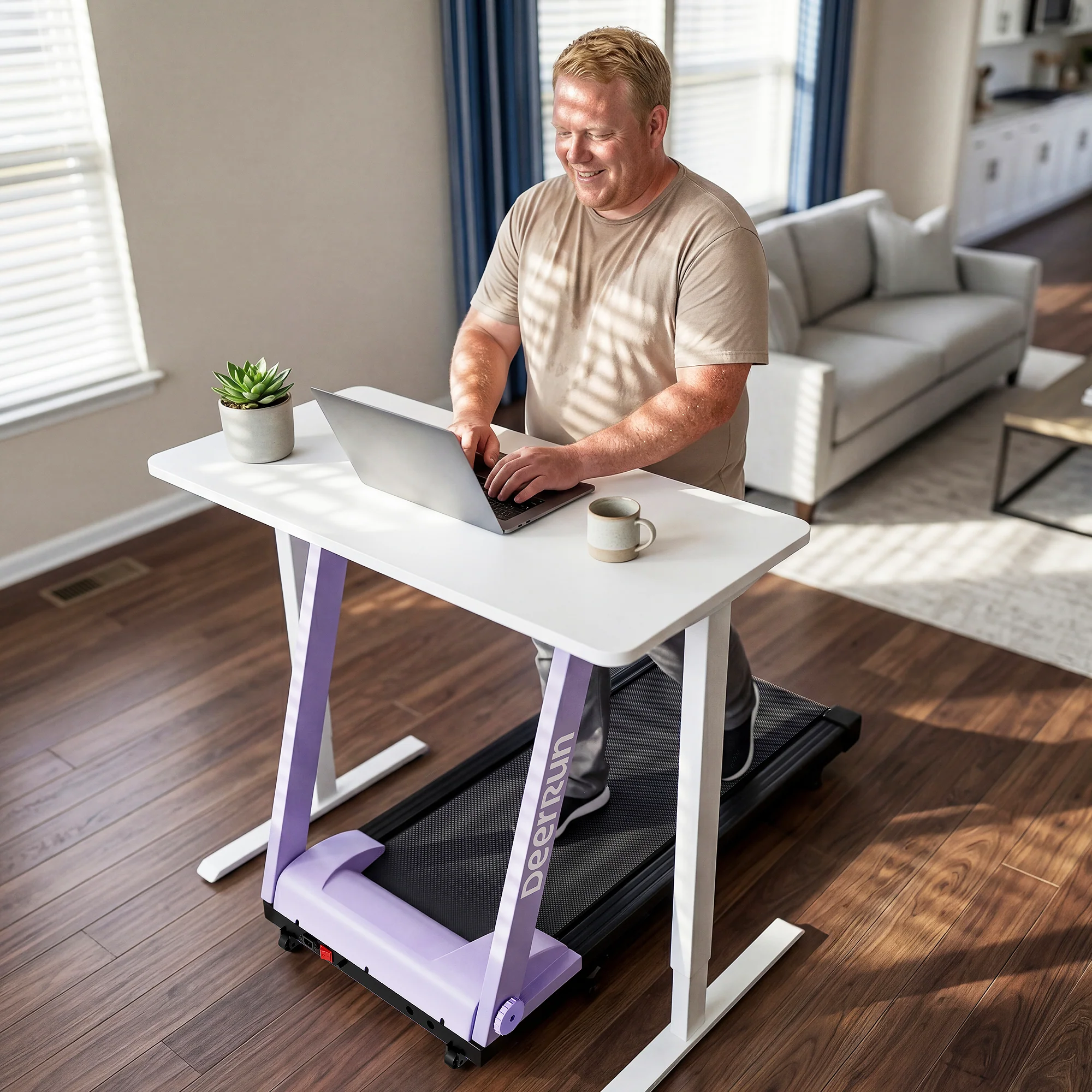 DeerRun All-New 2026 A1 Pro Move+  6% Incline Foldable Treadmill——Upgraded Chip & NFC Support | 350 lbs, 10 mph Dreamy Violet - Image 11