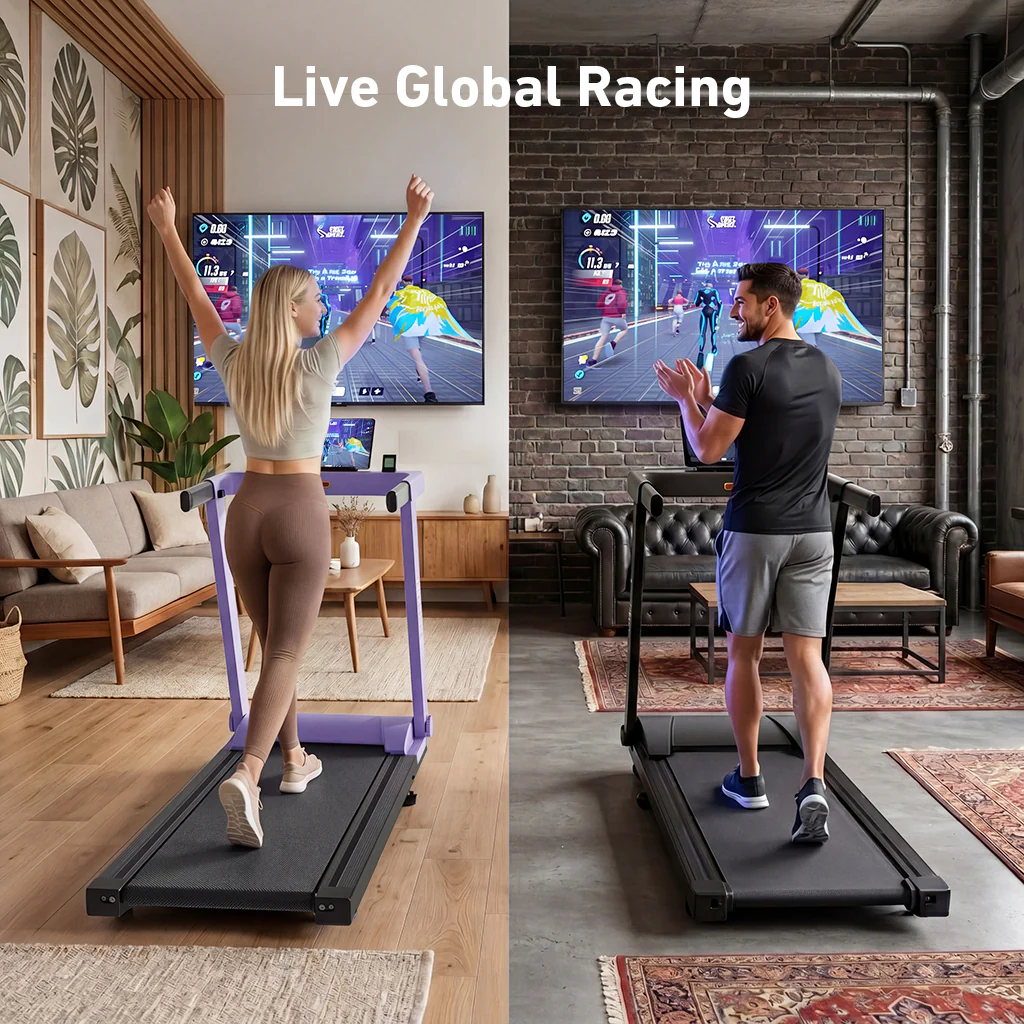 DeerRun All-New 2026 A1 Pro Move+  6% Incline Foldable Treadmill——Upgraded Chip & NFC Support | 350 lbs, 10 mph Dreamy Violet - Image 13