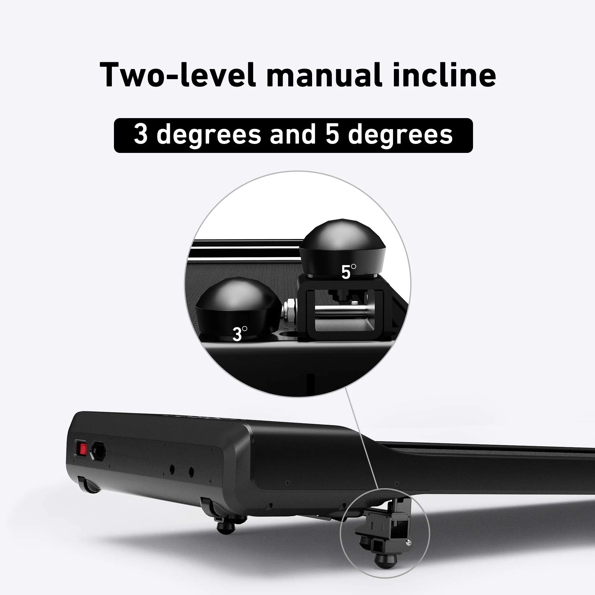 DeerRun® Detachable Incline Bracket for Q1 Series Treadmills, Up to 5 Degrees - Image 3