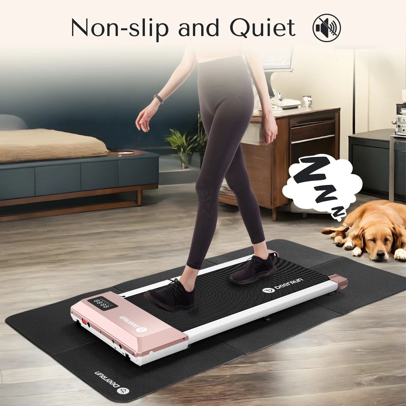 DeerRun® Foldable Treadmill Mat - Water, Slip & Noise Reduction - Image 5