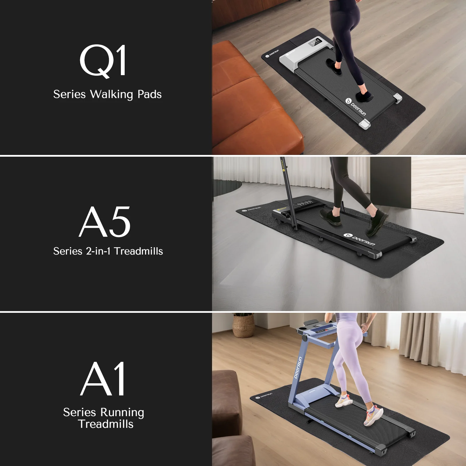 DeerRun® Foldable Treadmill Mat - Water, Slip & Noise Reduction - Image 9