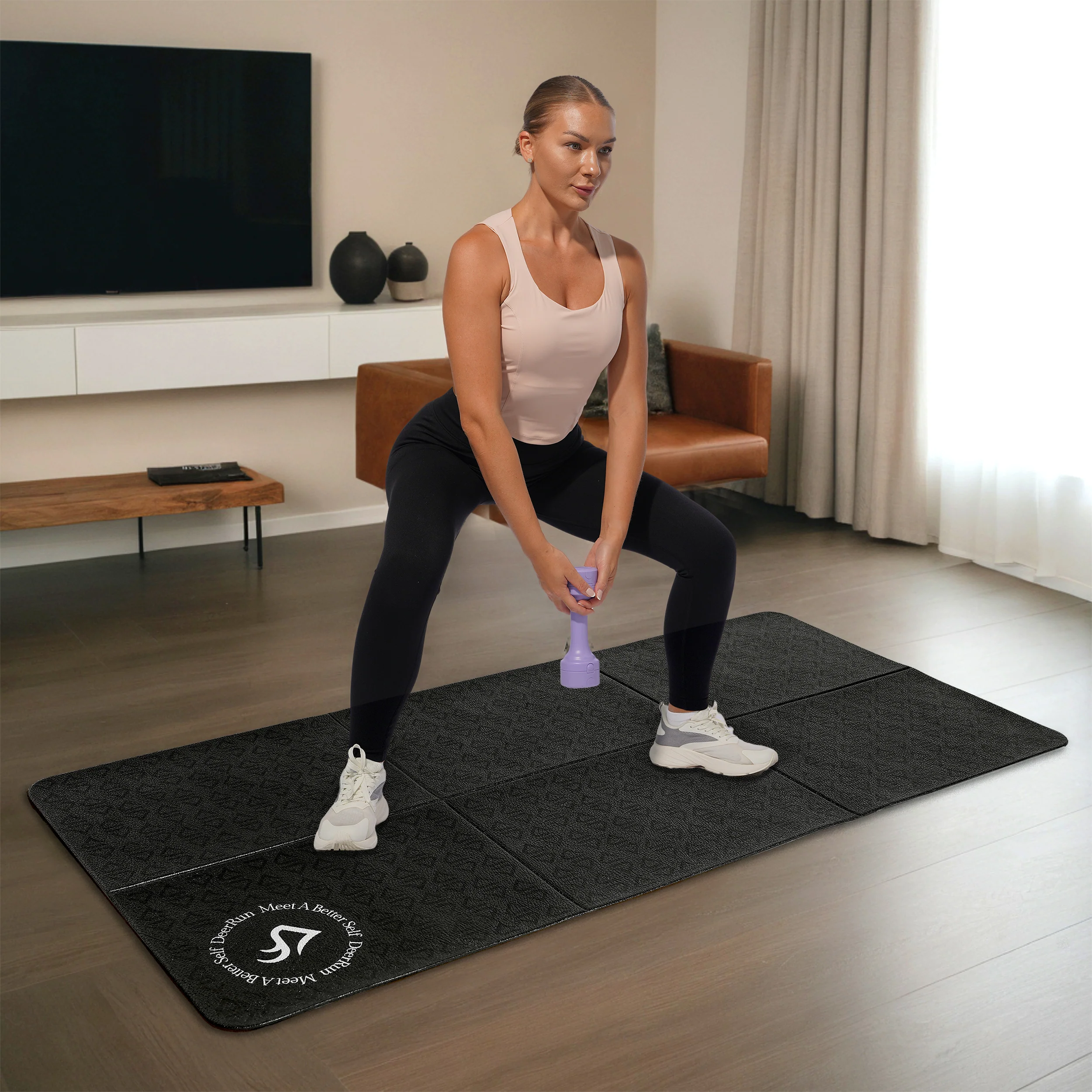 DeerRun® Glory Mat in 6MM Signature PVC, Higher Density Foldable Treadmill Mat - Image 8
