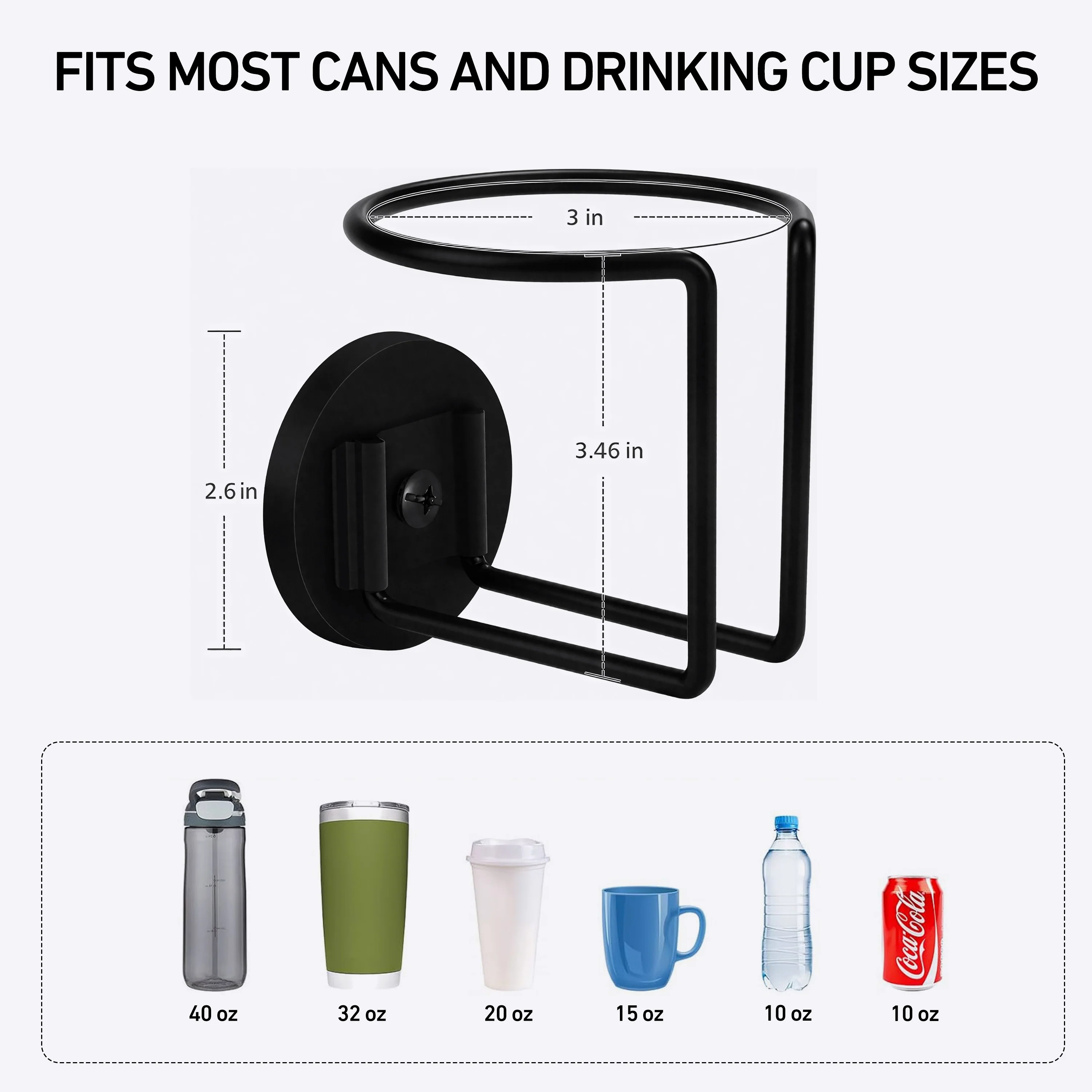 DeerRun® Magnetic Cup Holder, Keeps water bottle within reach while you exercise. - Image 2