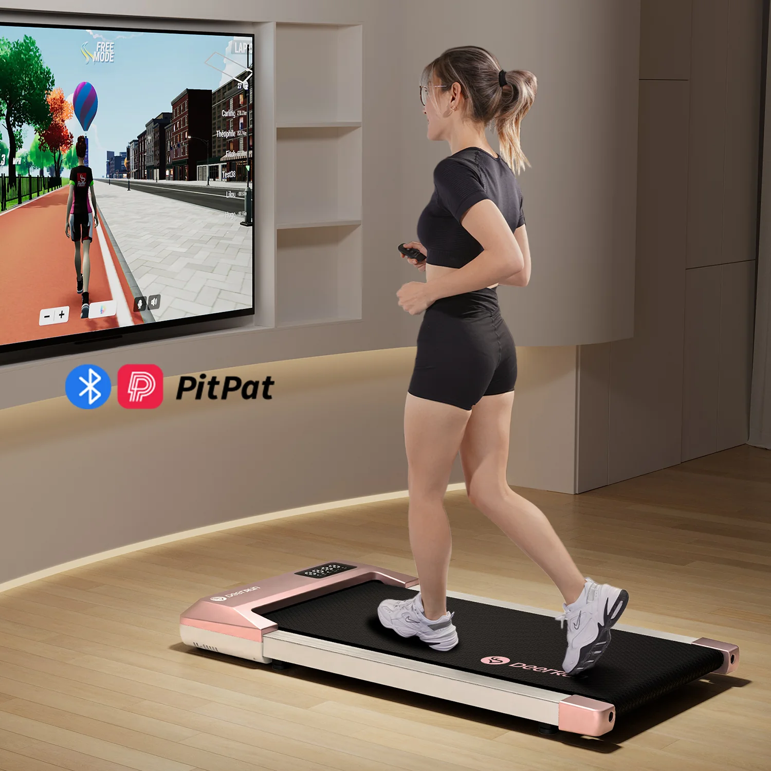 DeerRun Q1 Urban Plus Smart Walking pad Treadmill with Remote Control - 350 lbs - Image 11