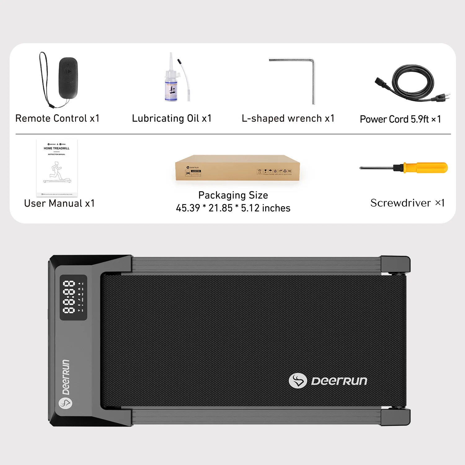 DeerRun Q1 Urban Plus Smart Walking pad Treadmill with Remote Control - 350 lbs - Image 19