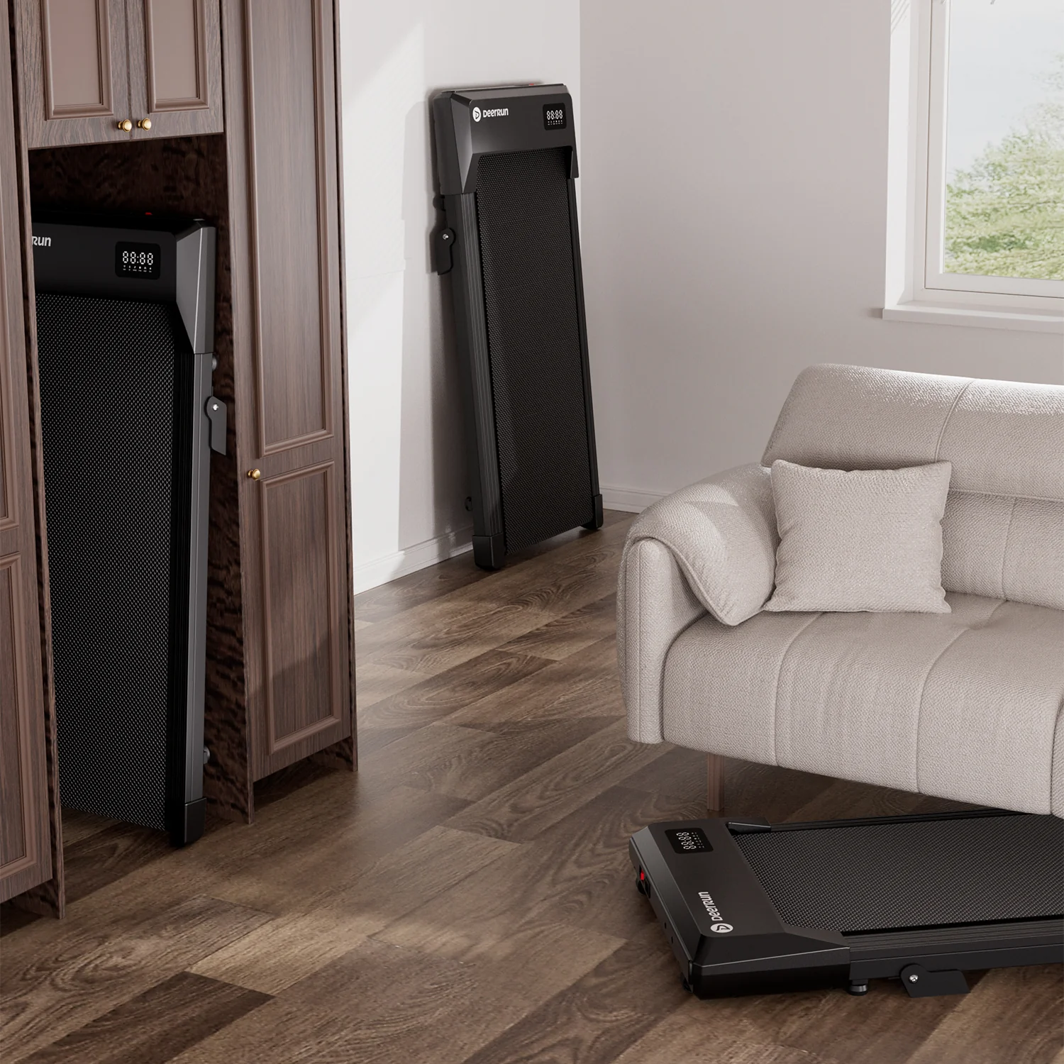 DeerRun Q2 Urban Smart Walking Pad with Incline Treadmill Remote Control - Image 7