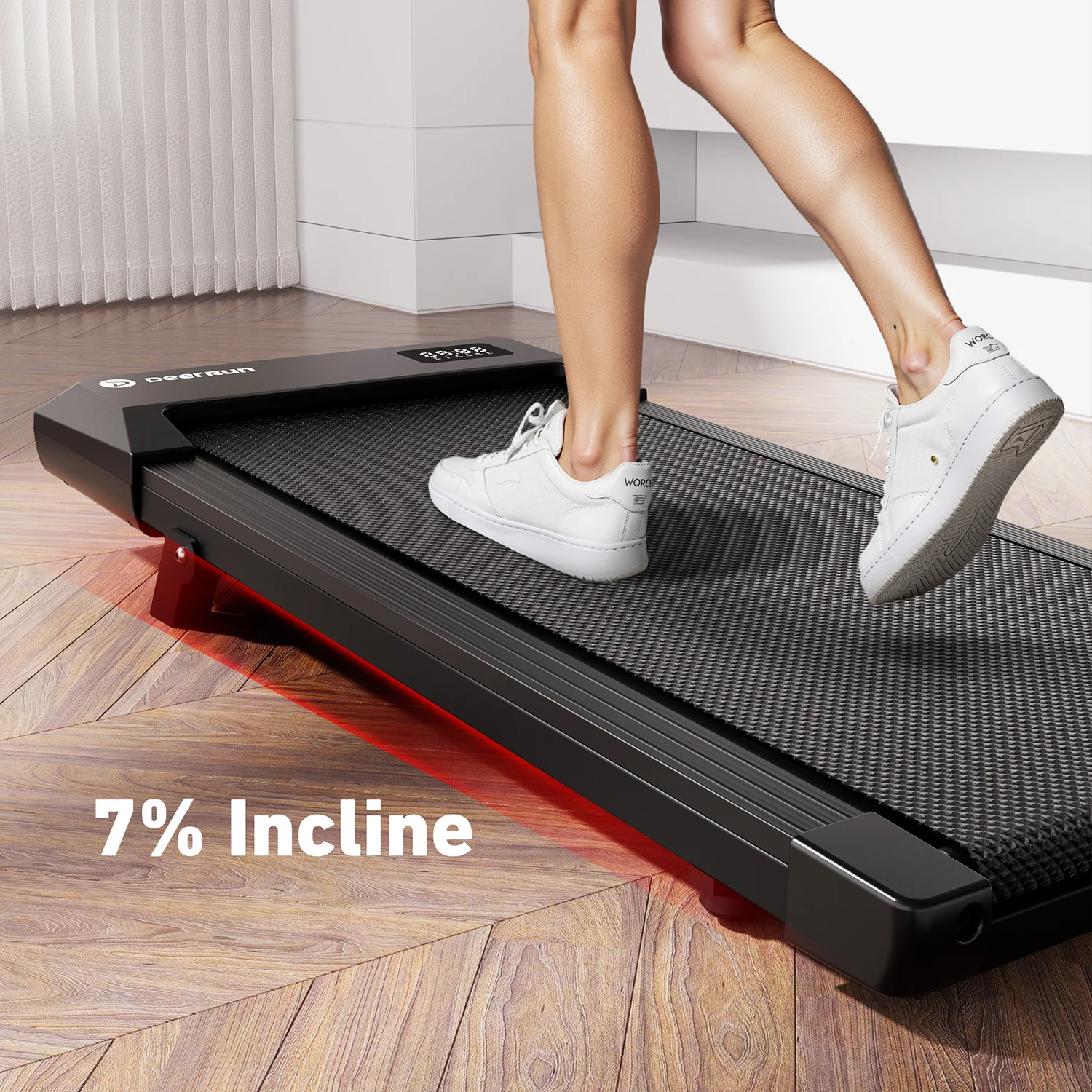 DeerRun Q2 Urban Smart Walking Pad with Incline Treadmill Remote Control - Image 8