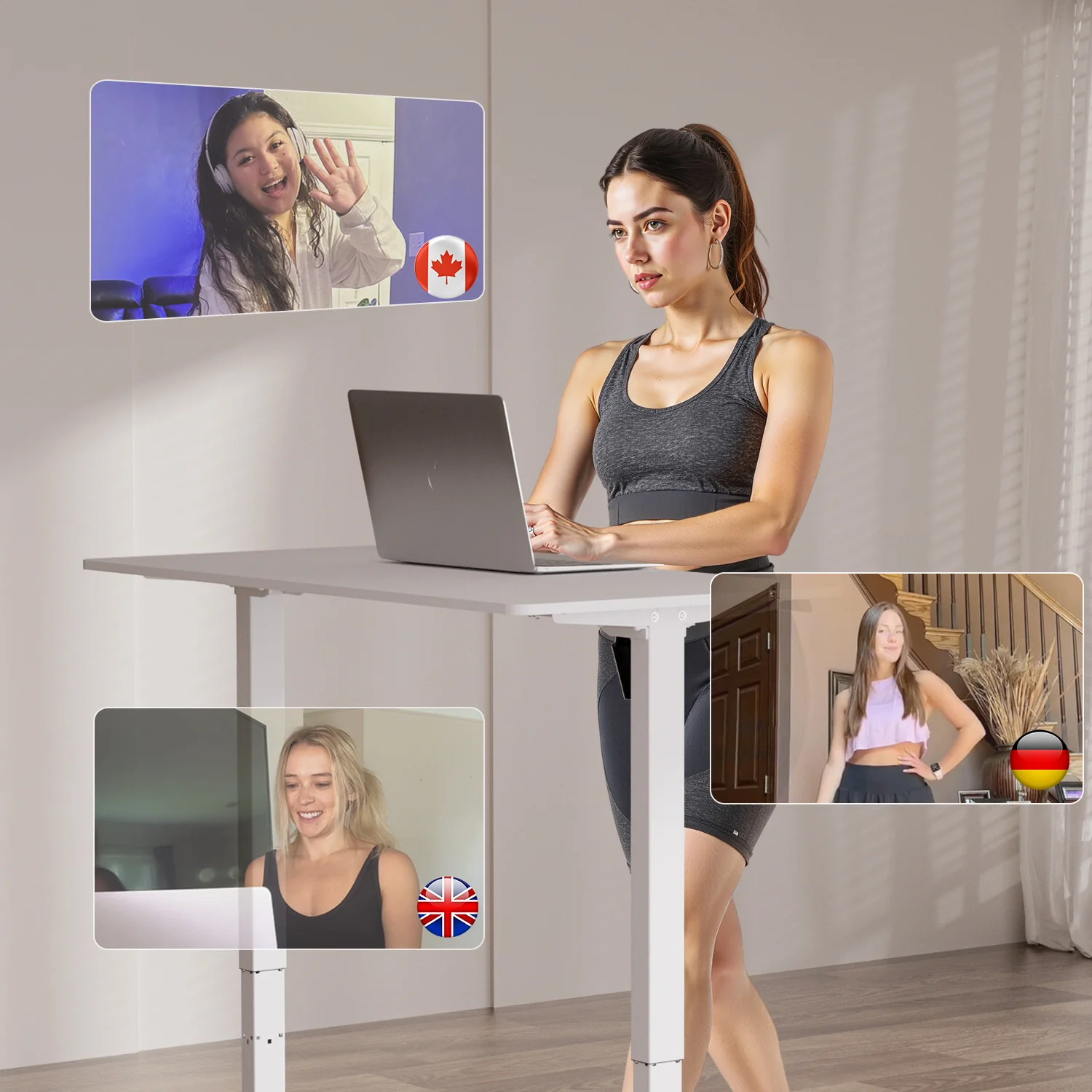 DeerRun Q2 Urban 7% Incline Under-desk Walking Pad with Smart Control | Black - Image 17
