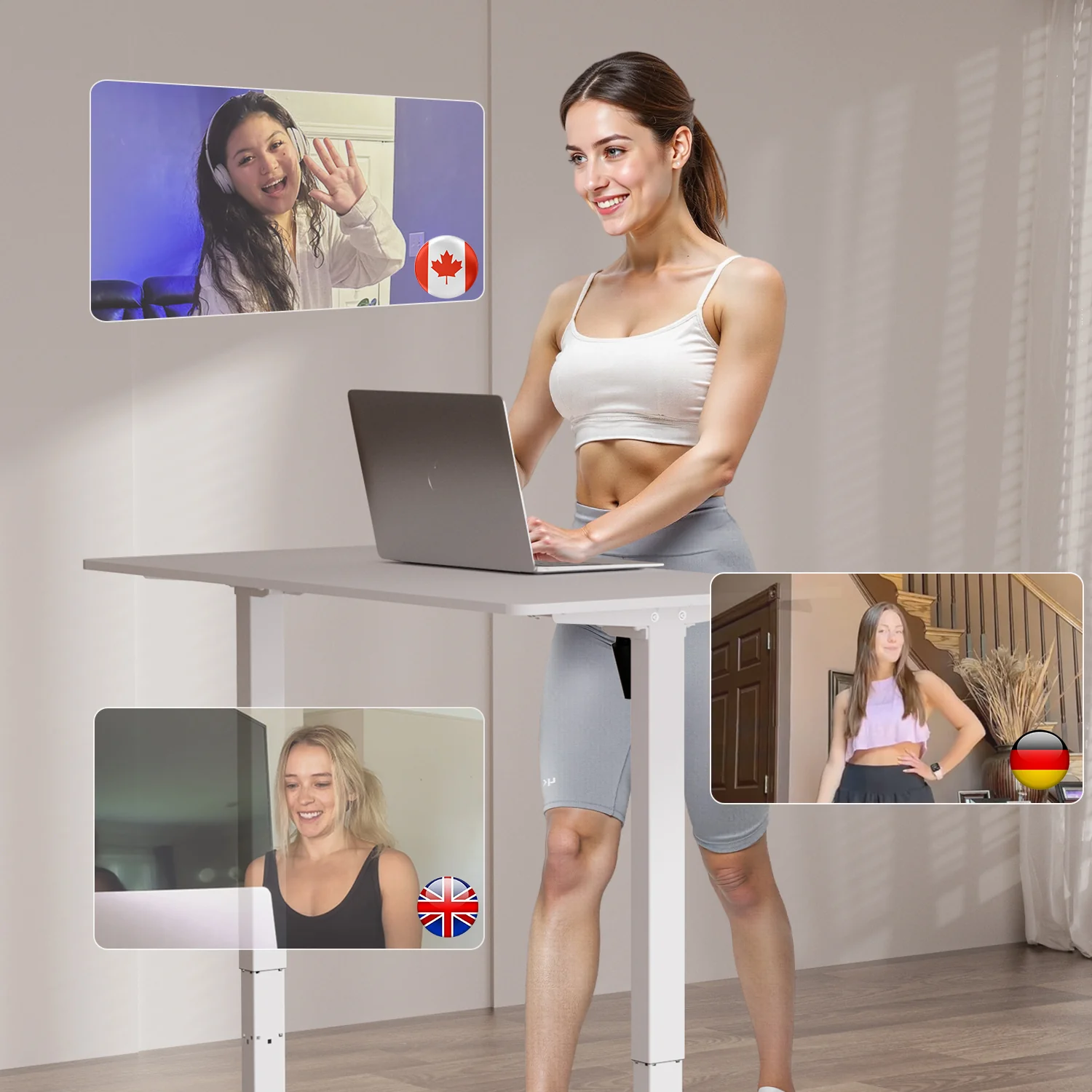 DeerRun Q2 Urban 7% Incline Under-desk Walking Pad with Smart Control | Rose Gold - Image 16