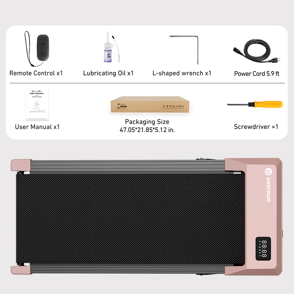 DeerRun Q2 Urban Plus Smart Walking Pad with 7% Incline for Space-Saving Active Walking Rose Gold - Image 19