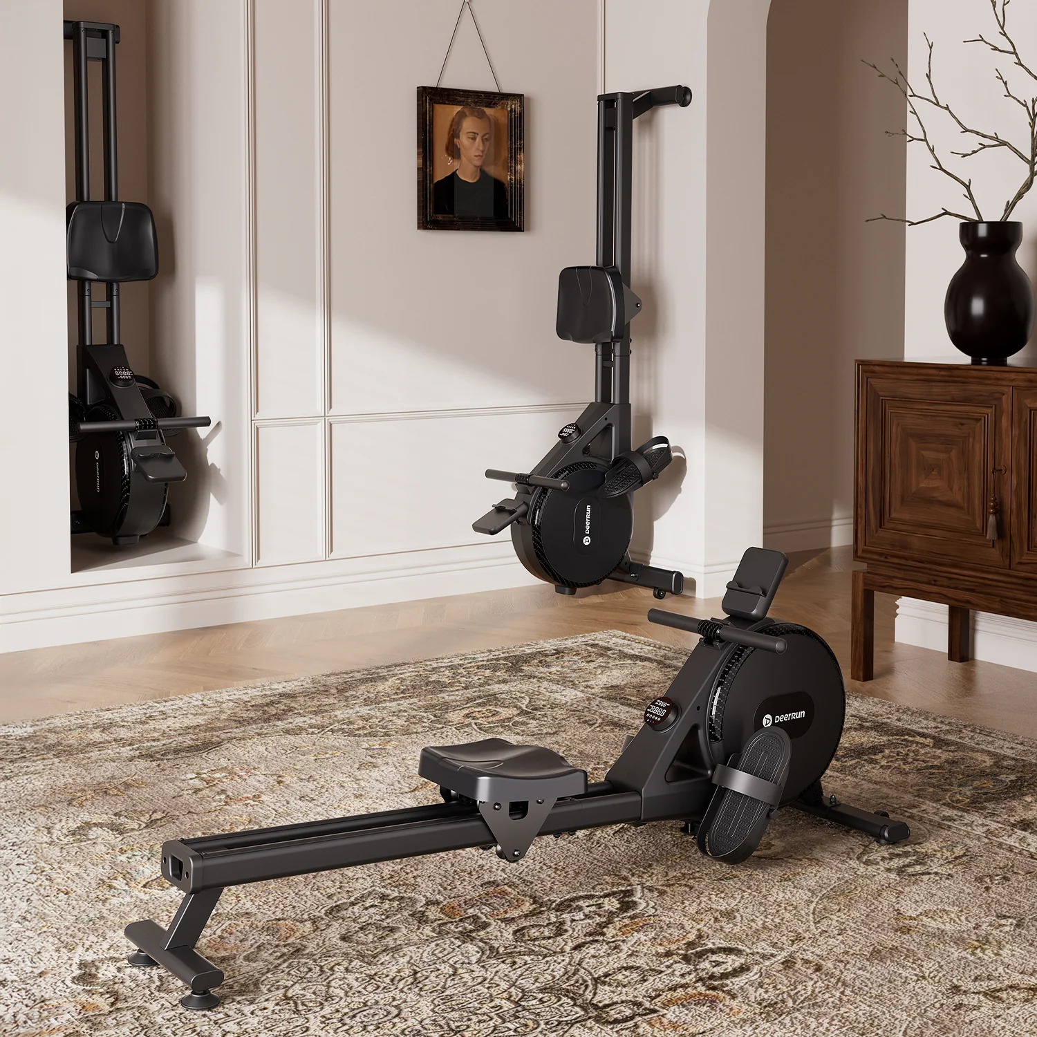 DeerRun R1 Pro Ultra-Quiet 32-Level Magnetic Resistance Smart Rower for Home - Image 12