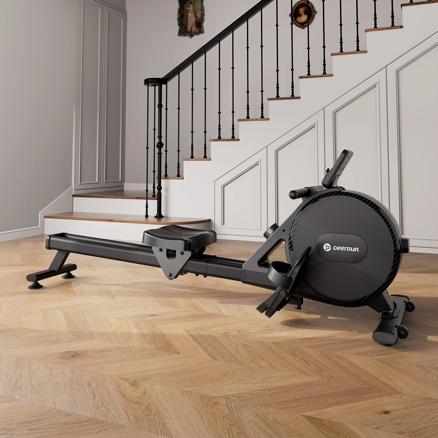 DeerRun R1 Pro Ultra-Quiet 32-Level Magnetic Resistance Smart Rower for Home - Image 3