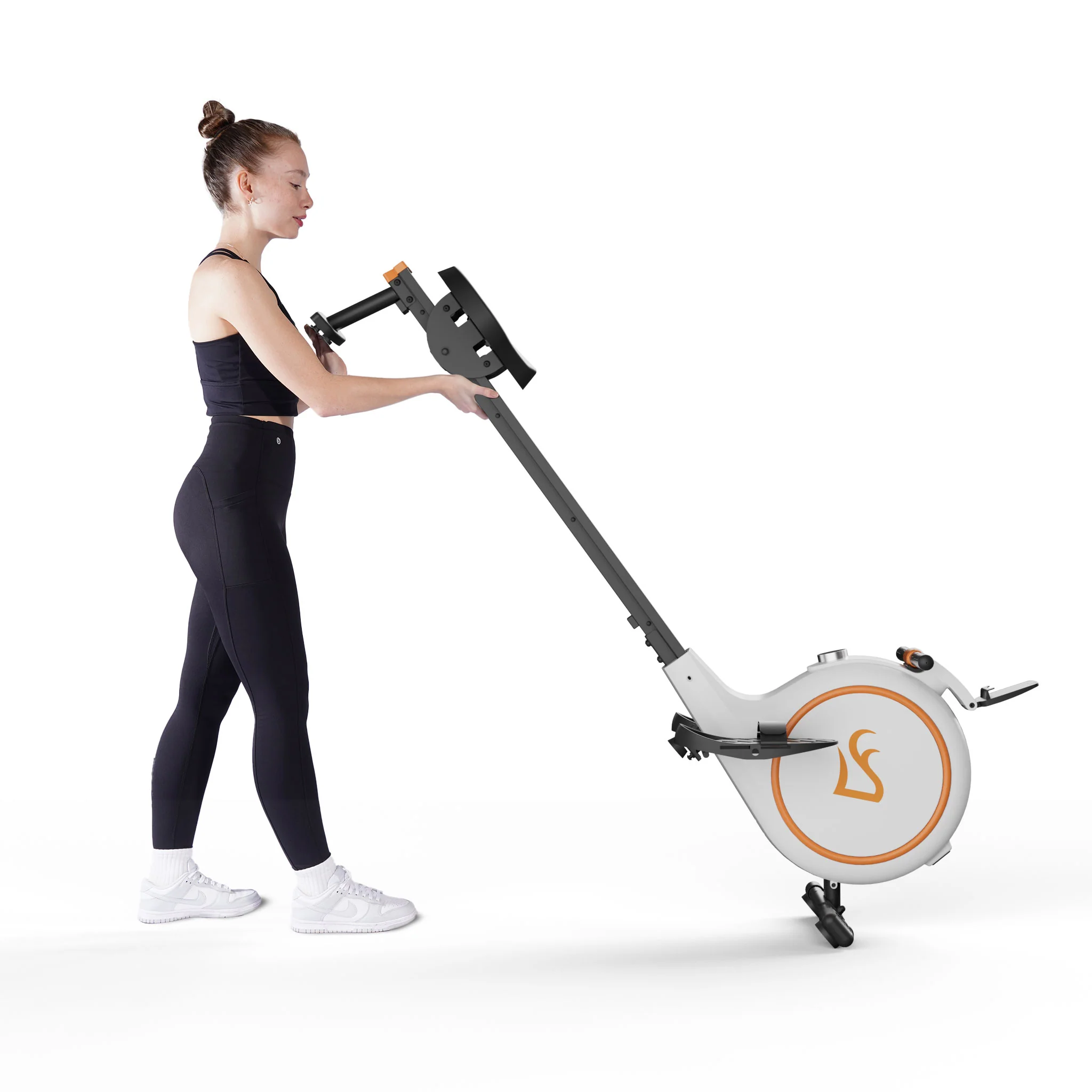 DeerRun RW600 Adjustable Magnetic Resistance Long Slide Rail Smart Rowing Machine with PitPat - Image 13