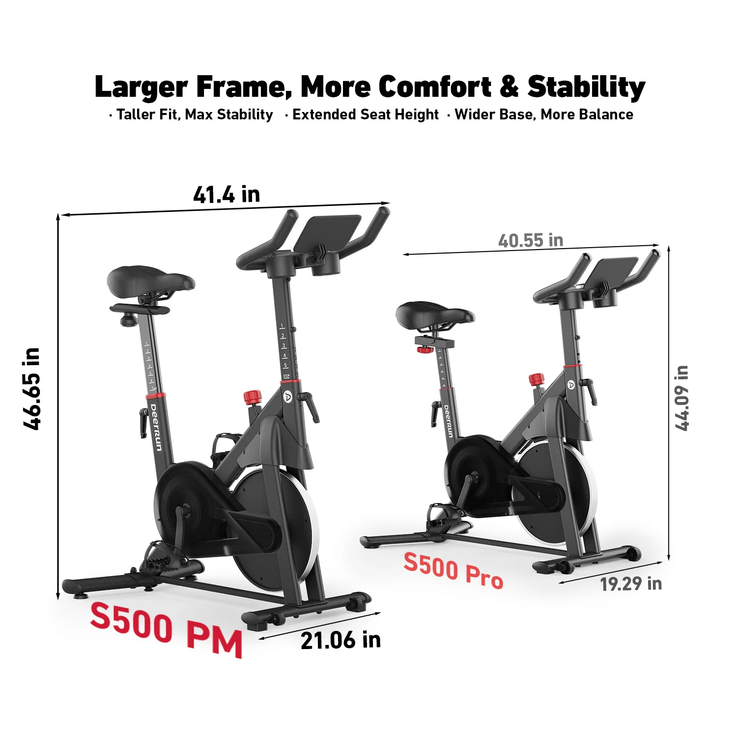 DeerRun S500 PM 25-level Magnetic Resistance Indoor Smart Bike with One-Way Bearing System - Image 4