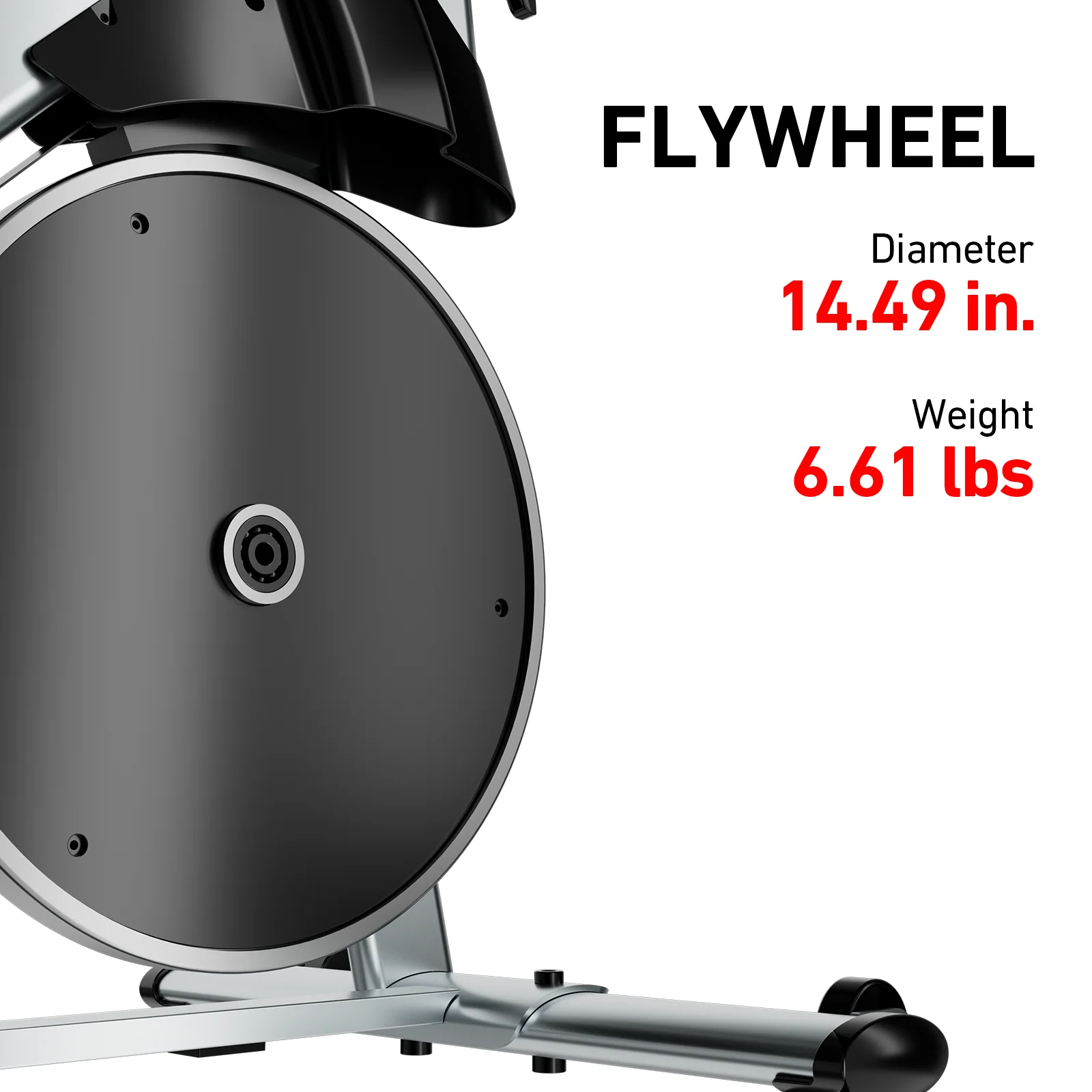 DeerRun S500 Pro King Size Indoor Exercise Bike for Tall Riders 32 Magnetic Adjustable Resistance, LED Screen, Silver - Image 5