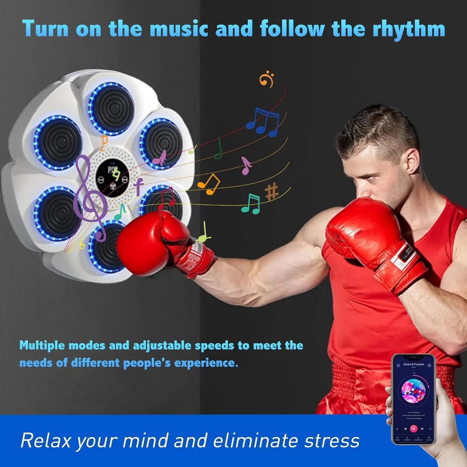 DeerRun® Smart Music Boxing Machine (Gloves and charging cable included) - Image 9