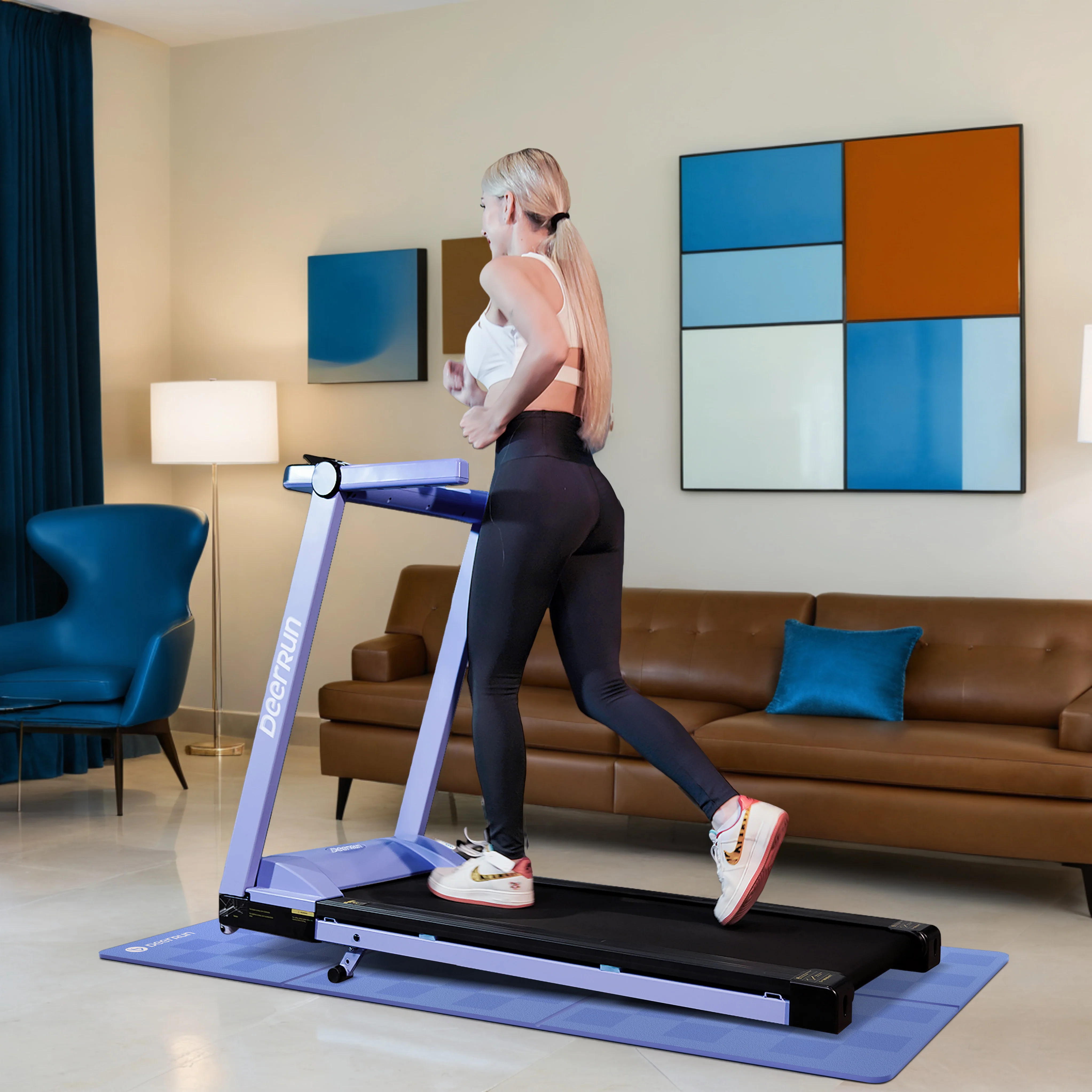 Blue Vibe DeerRun® Sprint Mat: A1 Pro-Specific, Foldable, Floor-Protecting - Image 3