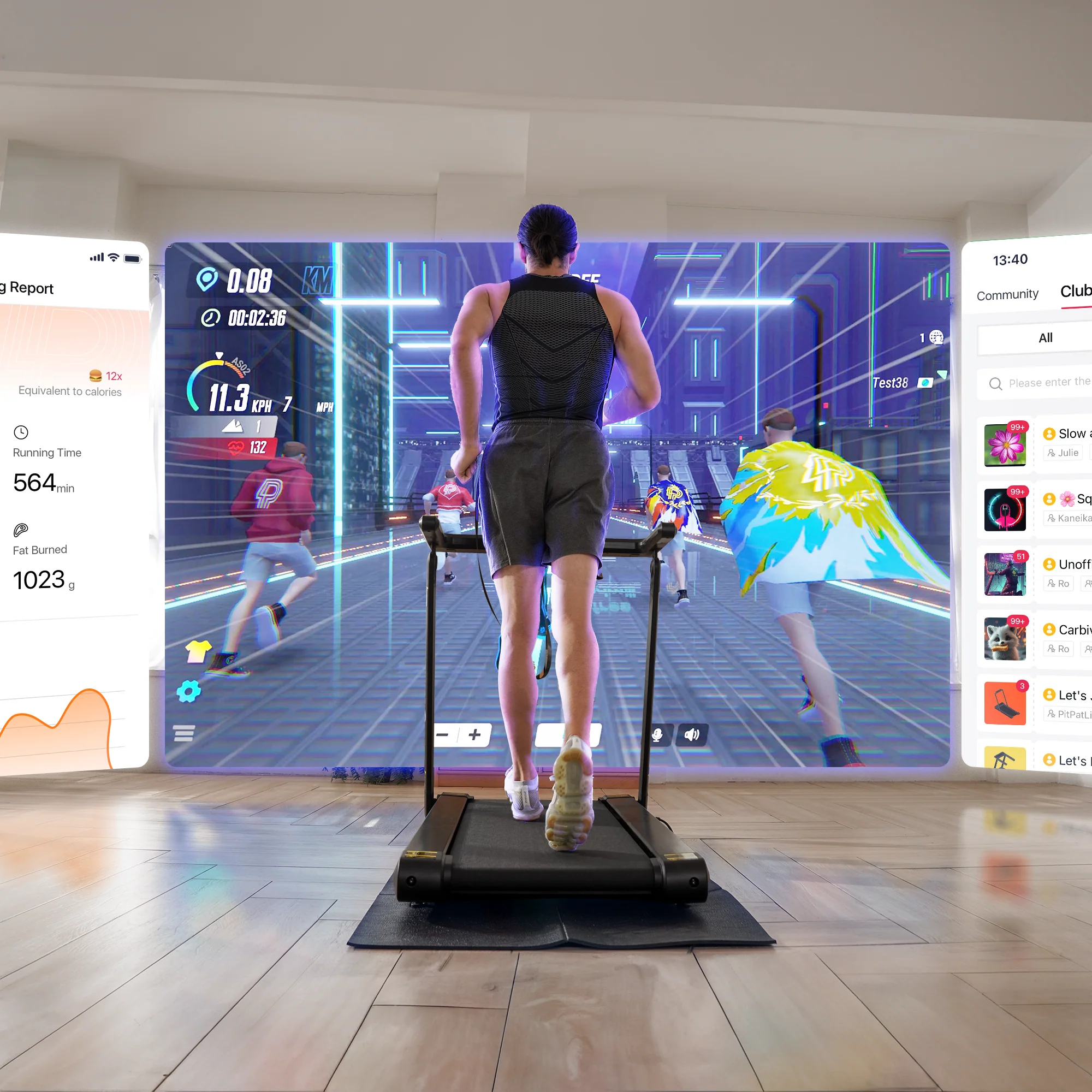 DeerRun X20 Incline Home Treadmill with 15% Auto Incline & Full Running Deck | 400 lbs, 11.3 mph - Image 14