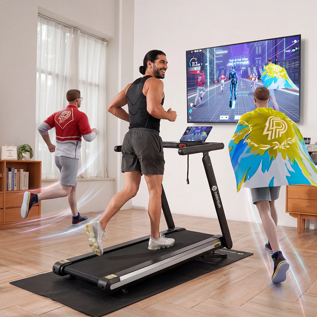 DeerRun X20 Incline Home Treadmill with 15% Auto Incline & Full Running Deck | 400 lbs, 11.3 mph - Image 15