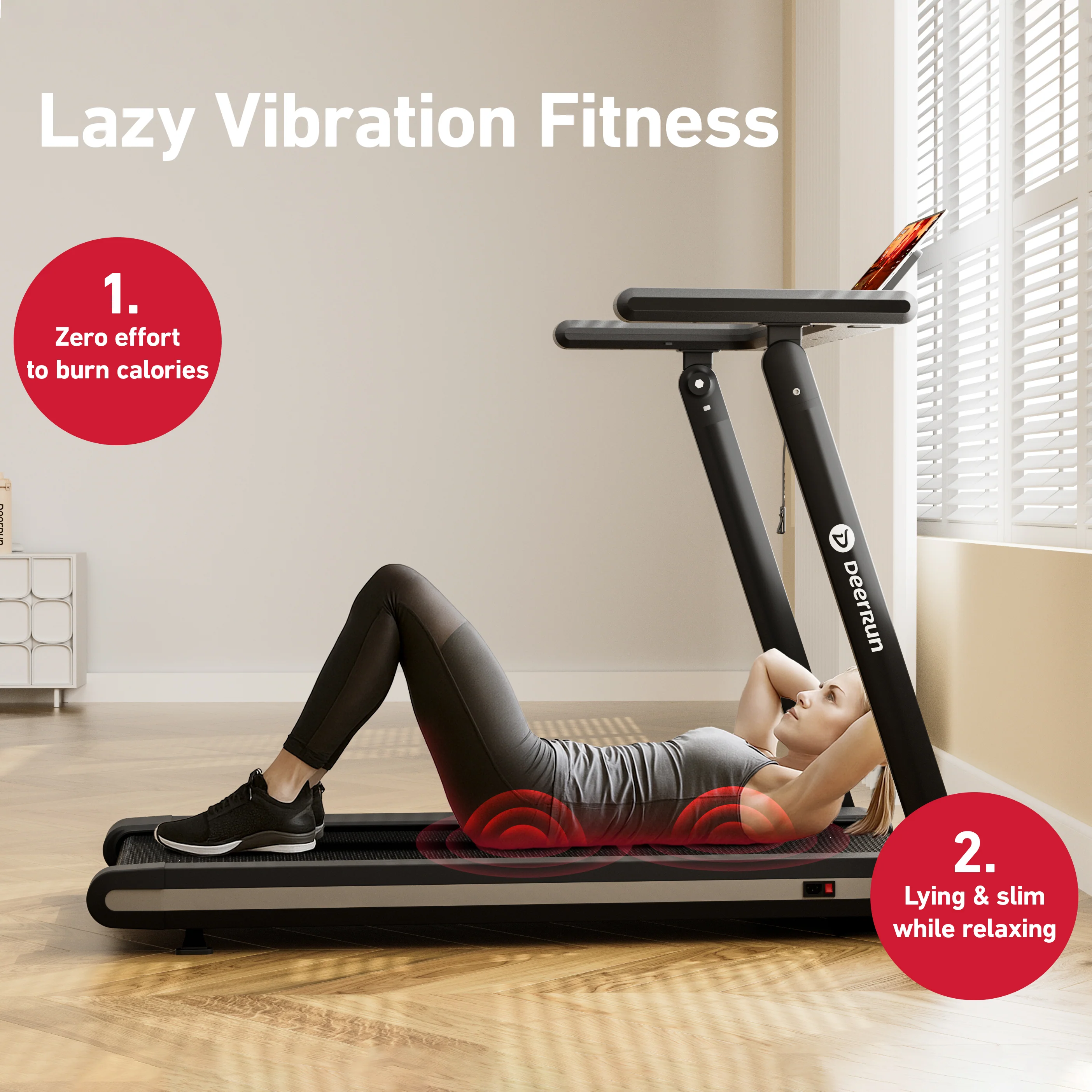 DeerRun X20 Incline Home Treadmill with 15% Auto Incline & Full Running Deck | 400 lbs, 11.3 mph - Image 23