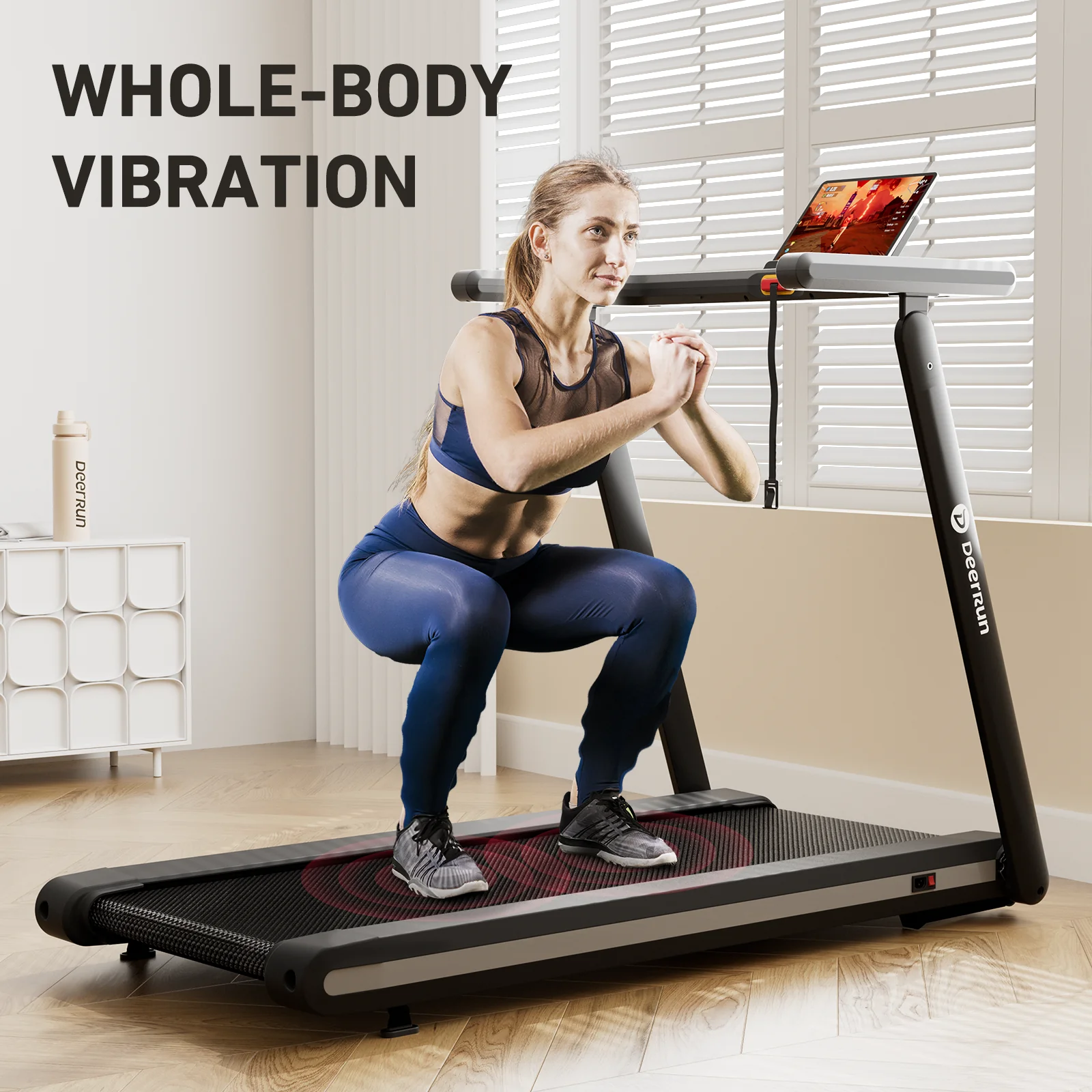 DeerRun X20 Incline Home Treadmill with 15% Auto Incline & Full Running Deck | 400 lbs, 11.3 mph - Image 7