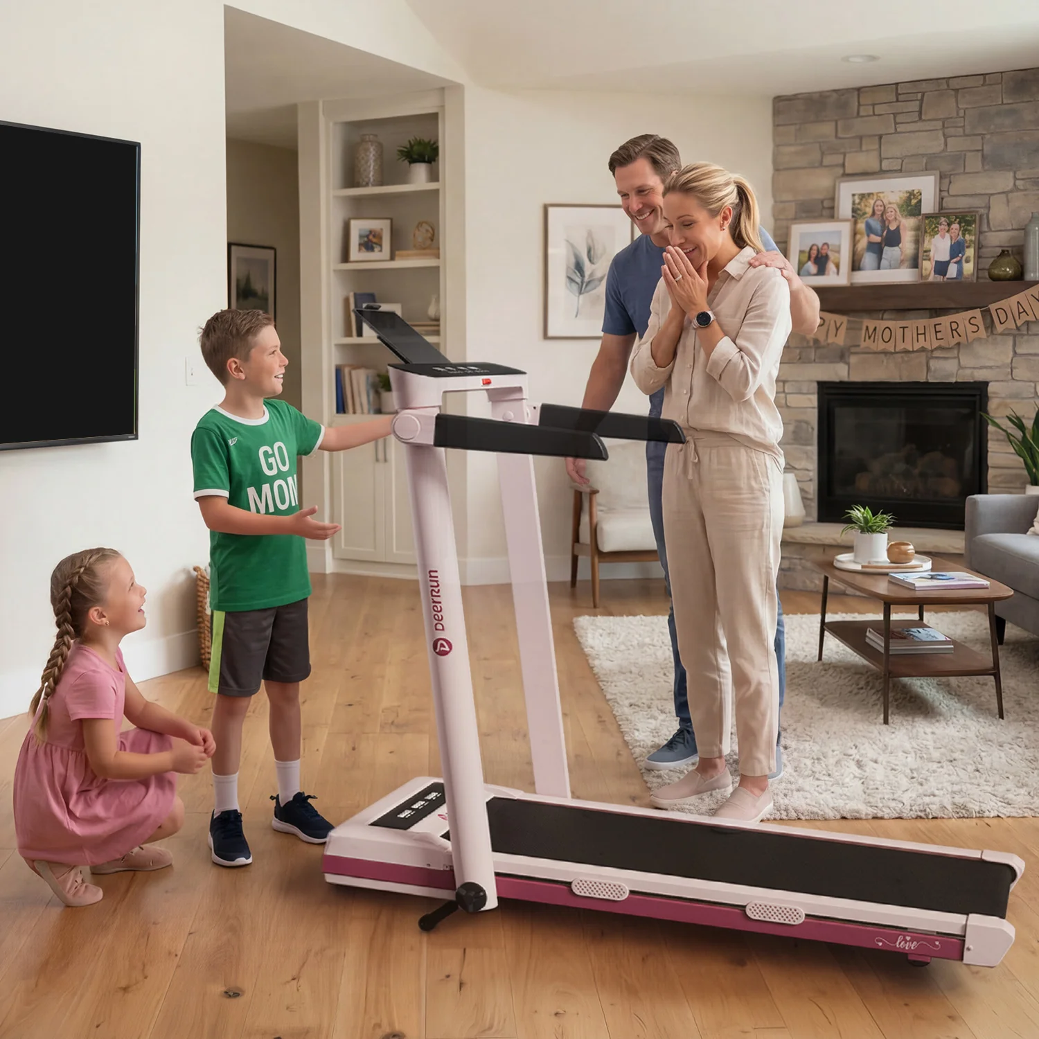 DeerRun Perfect Mother's Day Gift 12% Auto Incline Limited Edition Treadmill | Home Fitness Gift - Image 3