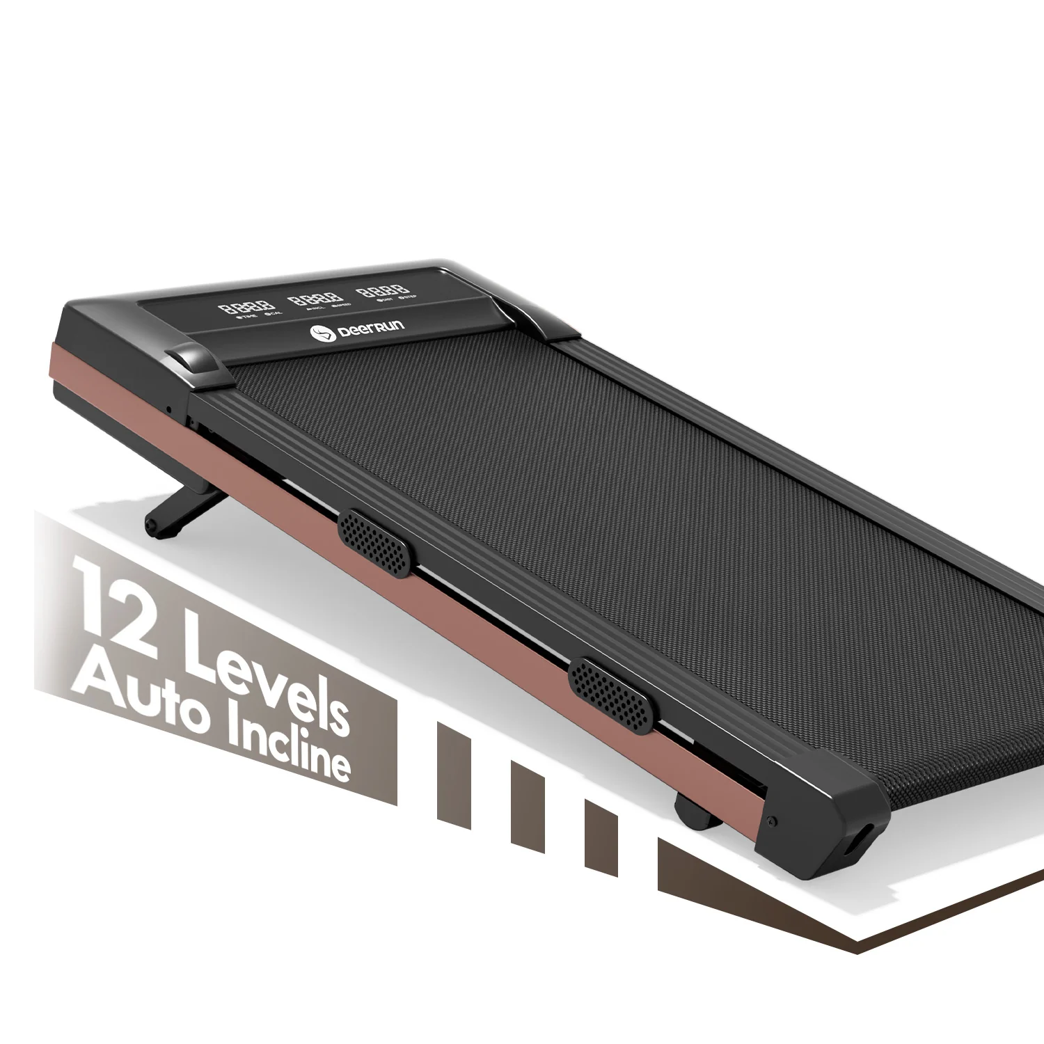 DeerRun Z10 12% Auto Incline Smart Walking Pad Treadmill with remote control-Black - Image 3