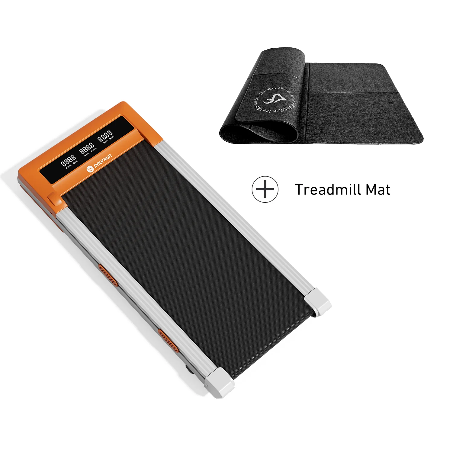 DeerRun Z10 Smart Walking Pad Treadmill with remote control 12% Auto Incline - Luxe Orange - Image 23