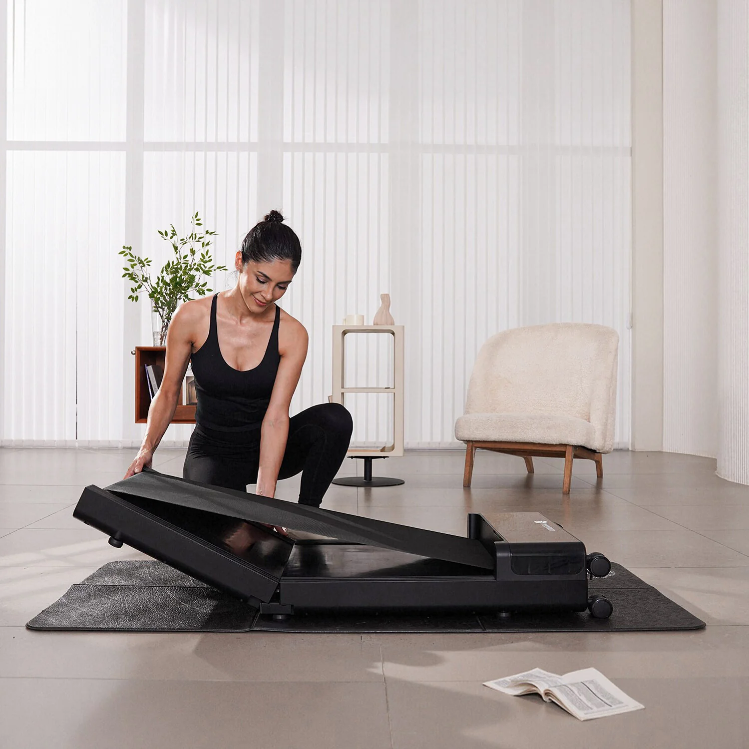 DeerRun Z20 Foldable Walking Pad Treadmill – Ultra Compact with LED Display - Image 3