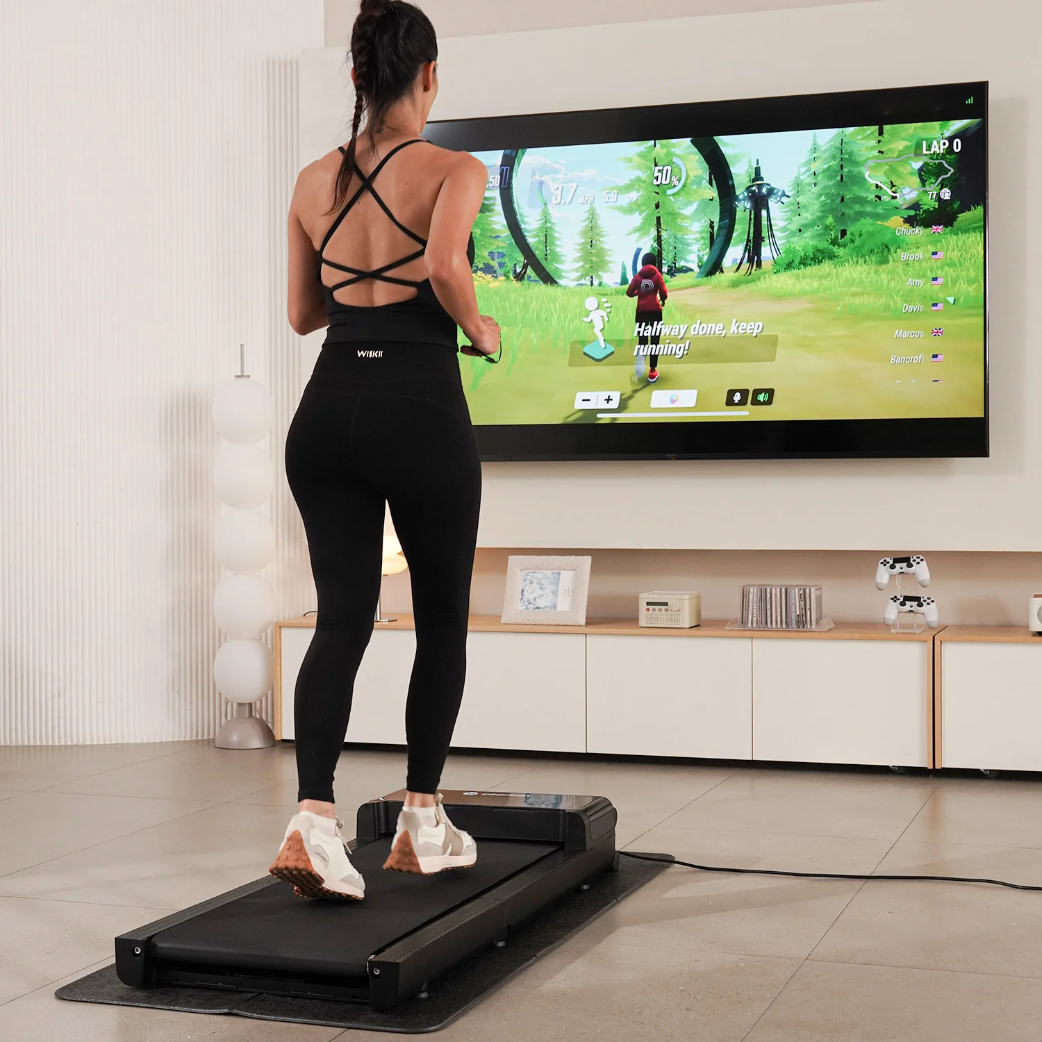 DeerRun Z20 Foldable Walking Pad Treadmill – Ultra Compact with LED Display - Image 6