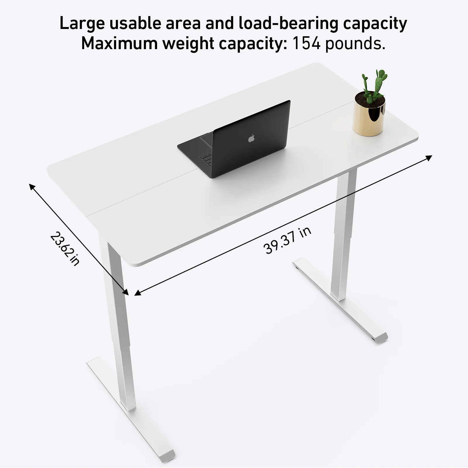 DeerRun®Electric Standing Desk, 39 x 23 Inches Height Adjustable - Image 10