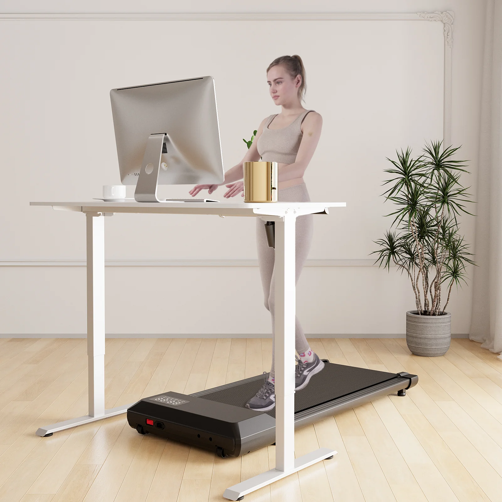 DeerRun®Electric Standing Desk, 39 x 23 Inches Height Adjustable - Image 4