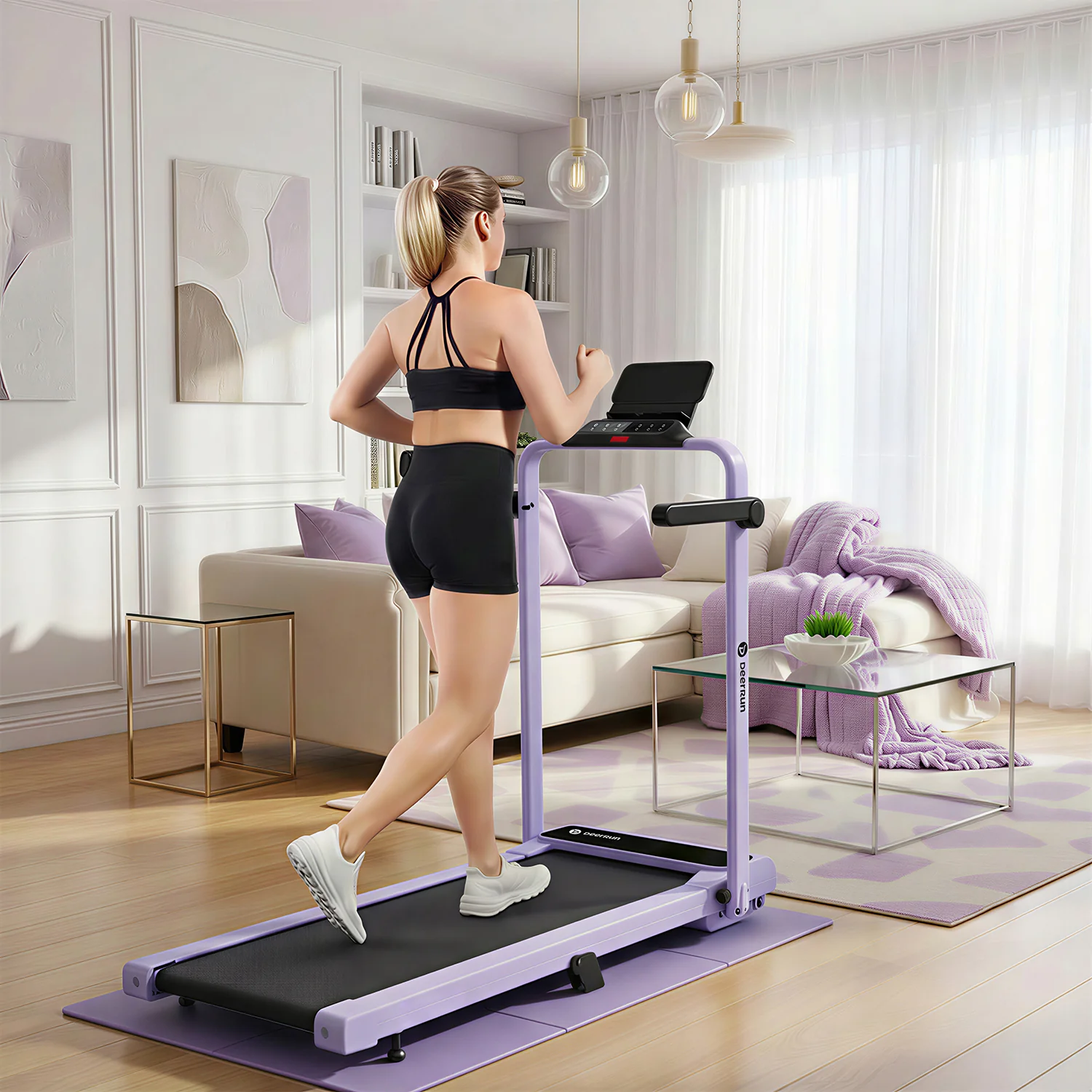 Purple Vibe DeerRun® Sprint Mat: A1 Pro/A6 Plus-Specific, Foldable, Floor-Protecting - Image 6